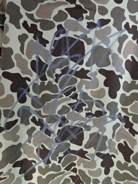 【hand signed autograph】 Hiroshi Tanahashi  " ACE OF" pullover hoodie  (camouflage pattern)