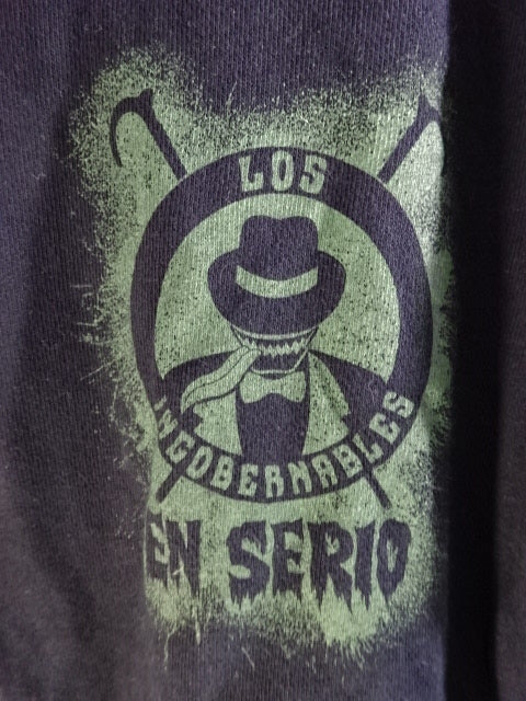 BUSHI ×L.I.J "EN SERIO" Zip hoodie  (2) (Black)