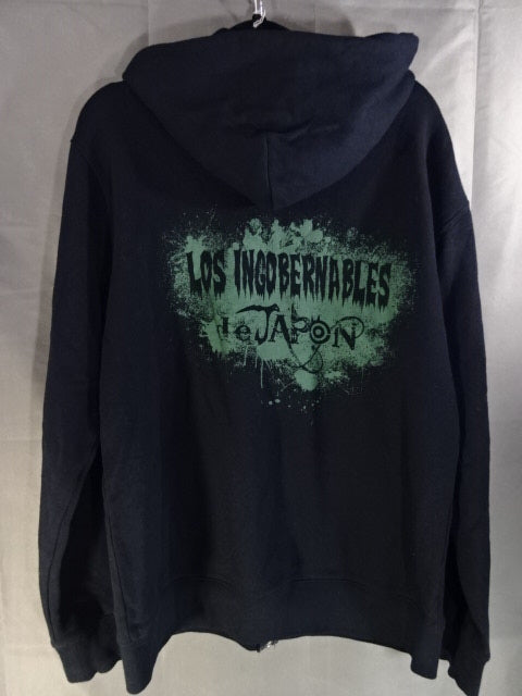 BUSHI ×L.I.J "EN SERIO" Zip hoodie  (2) (Black)