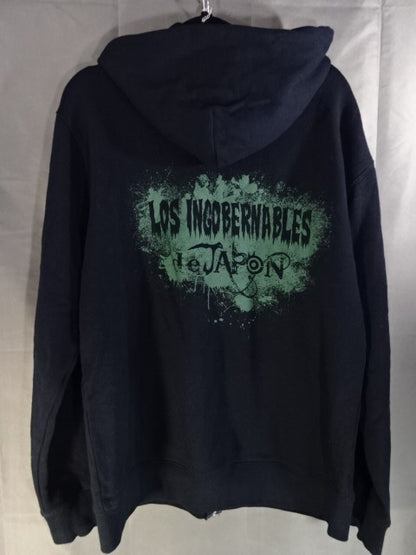 BUSHI ×L.I.J "EN SERIO" Zip hoodie  (2) (Black)