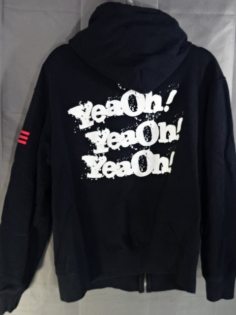 中邑真輔「YeaOh!×3」ジップパーカー①(ブラック)