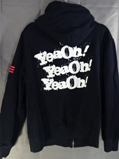 中邑真輔「YeaOh!×3」ジップパーカー①(ブラック)