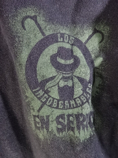 BUSHI ×L.I.J "EN SERIO" Zip hoodie  (2) (Black)