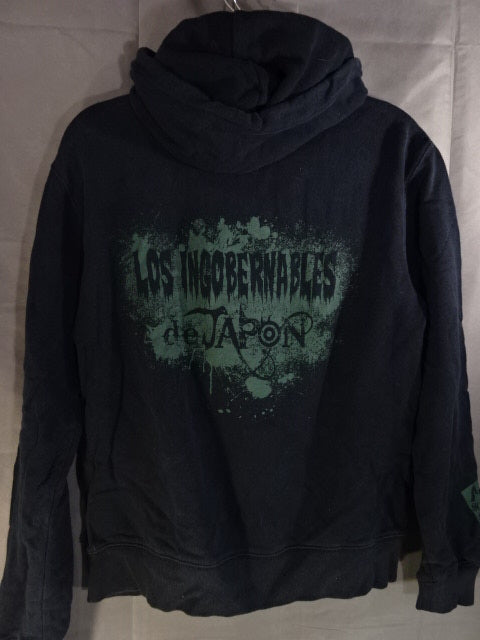 BUSHI ×L.I.J "EN SERIO" Zip hoodie  (2) (Black)