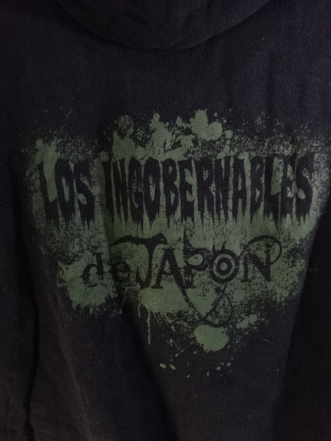 BUSHI ×L.I.J "EN SERIO" Zip hoodie  (2) (Black)