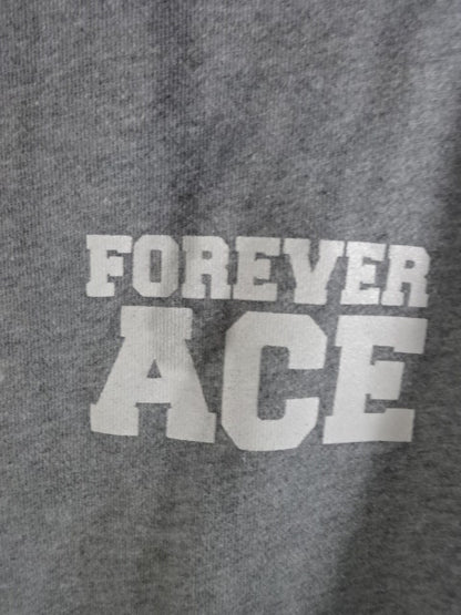 Hiroshi Tanahashi  "FOREVER ACE" Zip hoodie  (mixed gray)