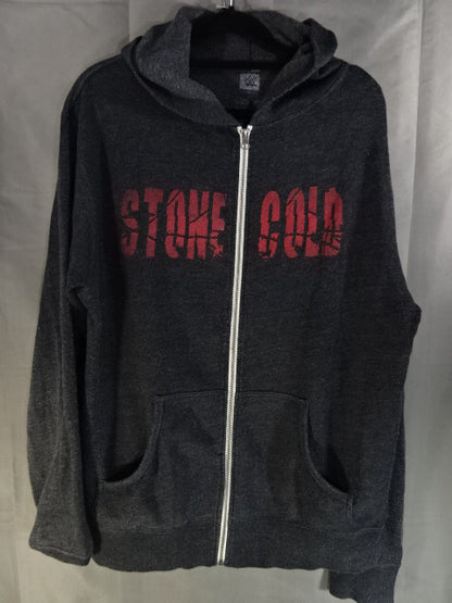 Stone Cold Steve Austin Zip Hoodie  (1) (WWE (2010s / Grey)
