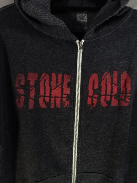 Stone Cold Steve Austin Zip Hoodie  (1) (WWE (2010s / Grey)