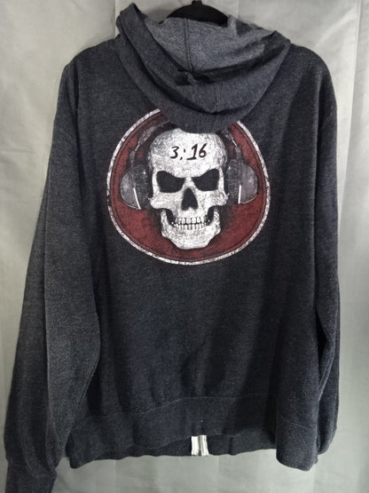 Stone Cold Steve Austin Zip Hoodie  (1) (WWE (2010s / Grey)