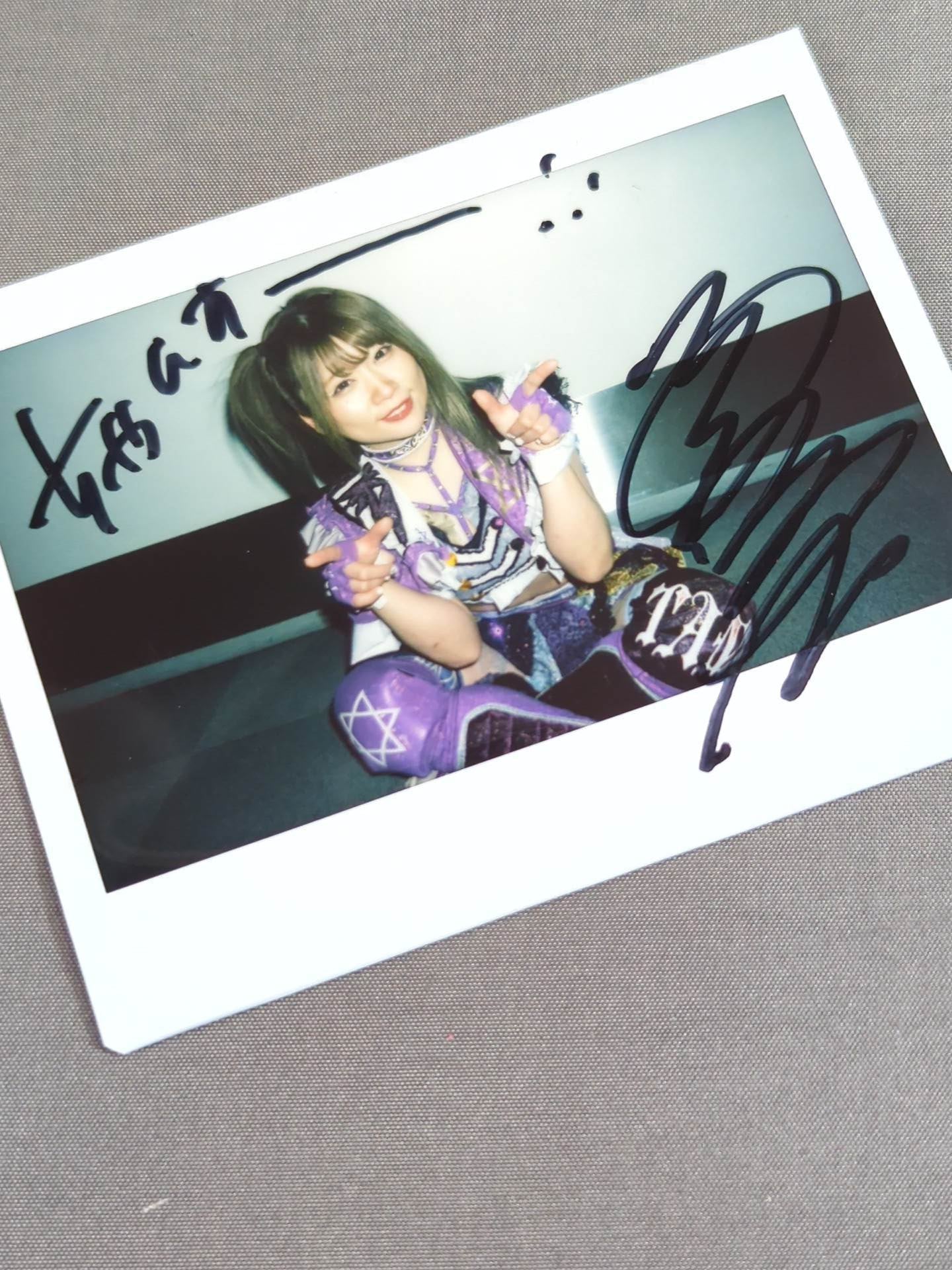 Tam Nakano  hand signed autograph  Cheki (N-6)