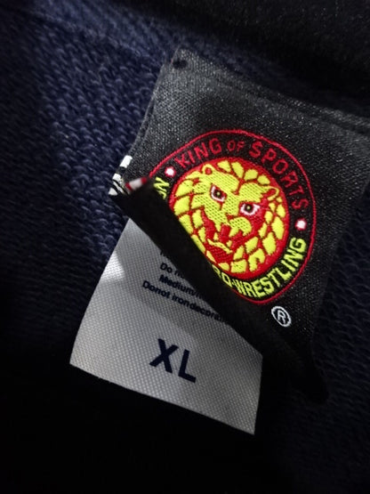 【hand signed autograph】 KUSHIDA Pullover Hoodie  (2) (Navy)