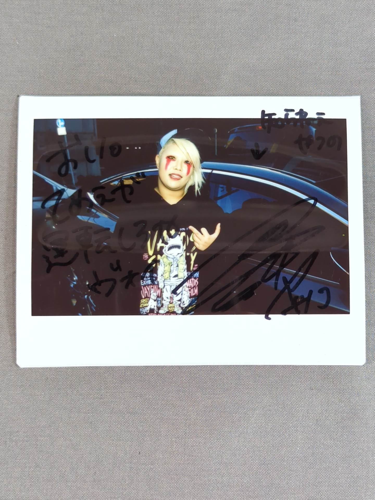 Natsuko Tora  hand signed autograph  Cheki (C-2)