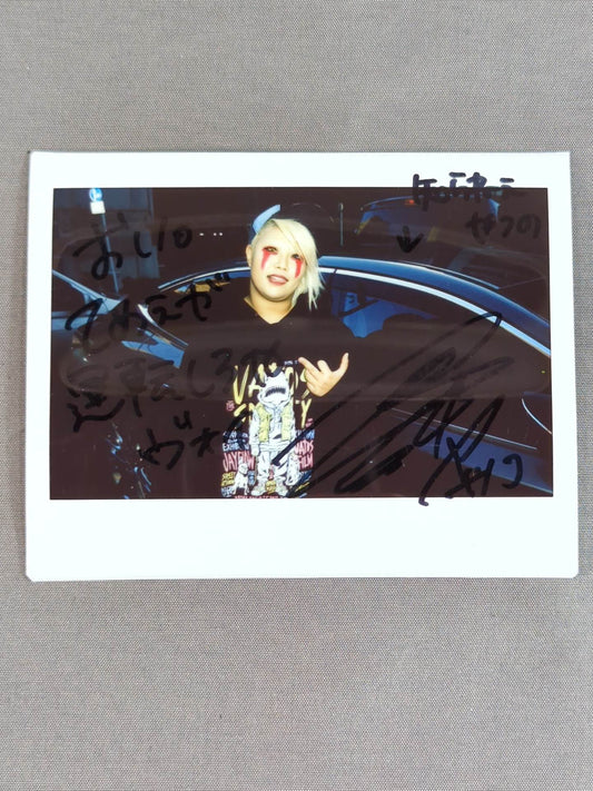 Natsuko Tora  hand signed autograph  Cheki (C-2)