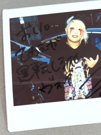 Natsuko Tora  hand signed autograph  Cheki (C-2)