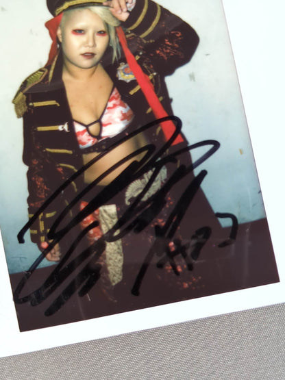 Natsuko Tora  hand signed autograph  Cheki (C-3)