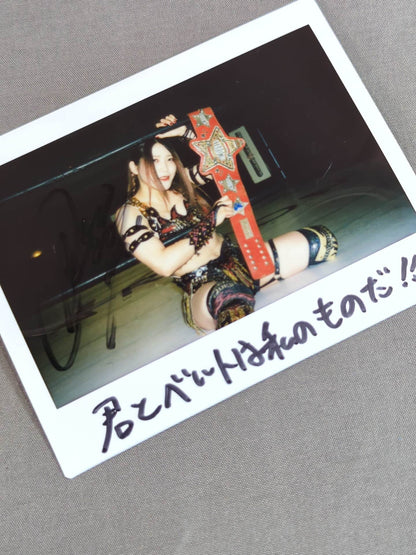 林下詩美 直筆サイン入り チェキ(D-7)