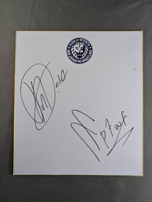 ★BULLET CLUB WAR DOGS★ Drilla Moloney & Clark Connors (G1 CLIMAX Shikishi ( Autograph board ) )