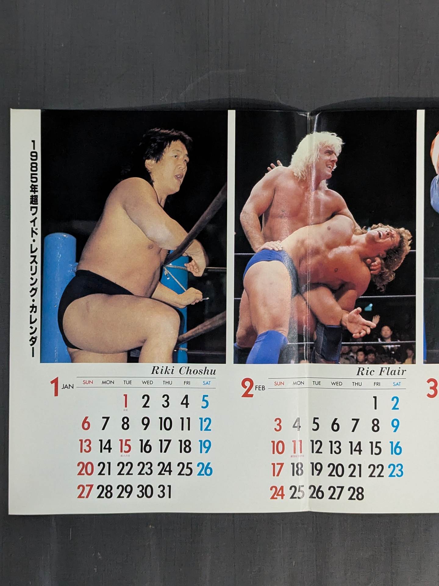 1985年 超ワイド・レスリング・カレンダー