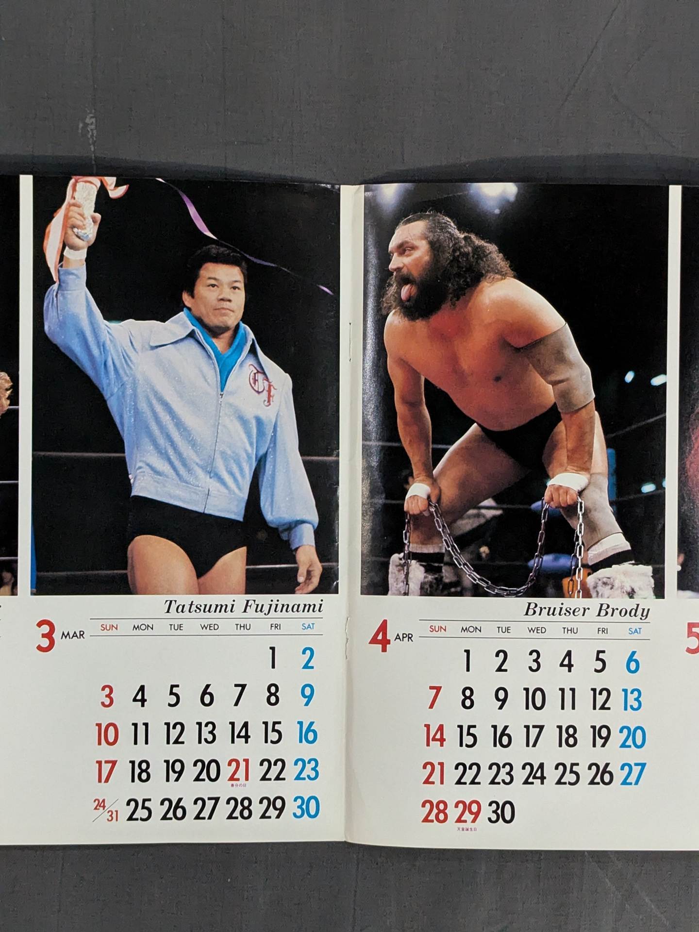 1985年 超ワイド・レスリング・カレンダー