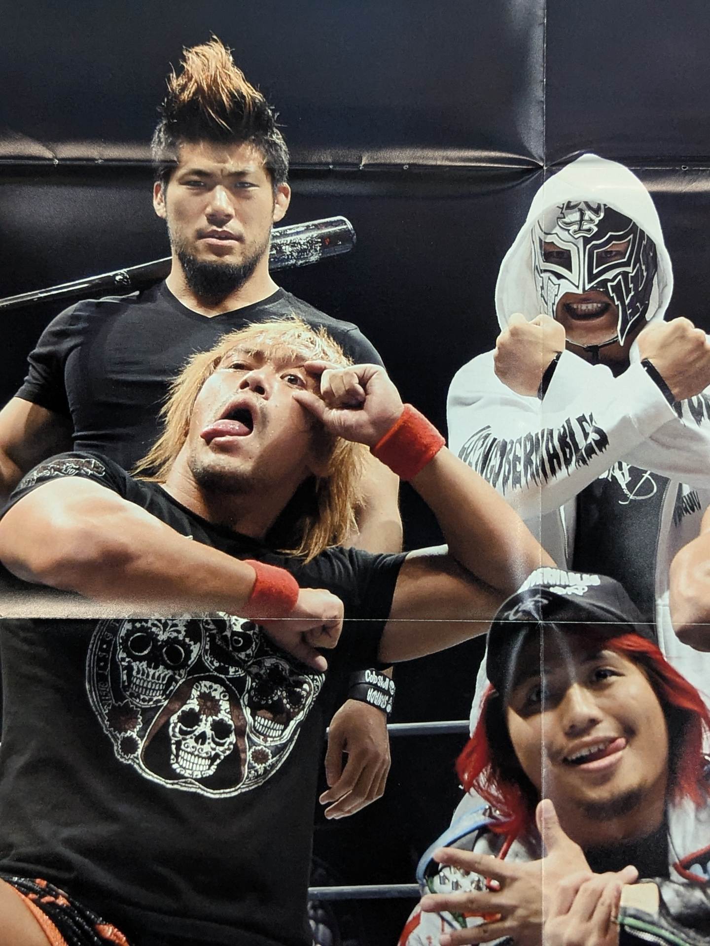 オカダ・カズチカ＆L・I・J 雑誌付録ポスター