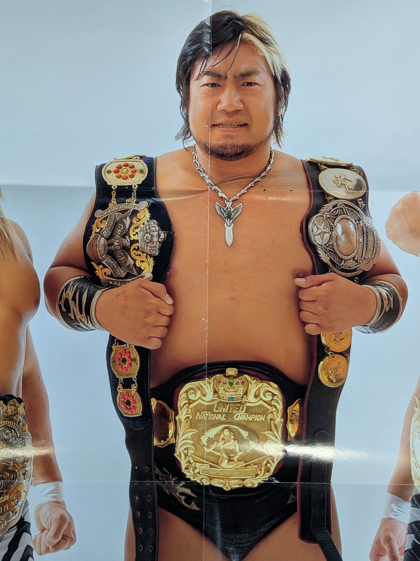 棚橋弘至＆諏訪魔＆潮崎豪 雑誌付録ポスター