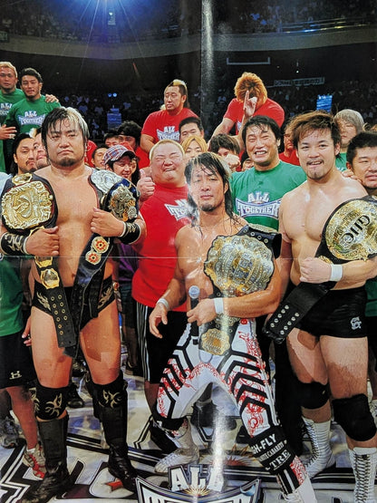 棚橋弘至＆諏訪魔＆潮崎豪 雑誌付録ポスター