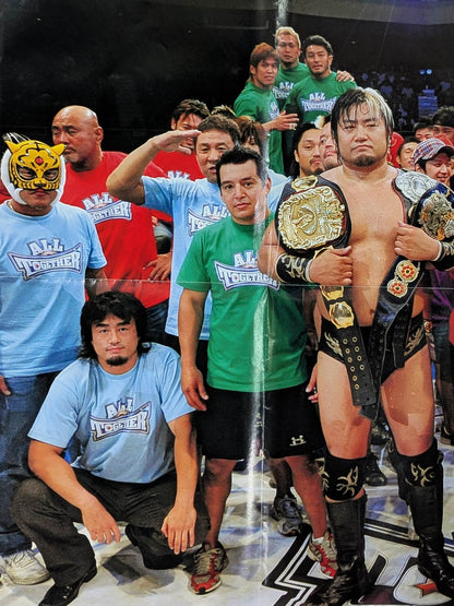 棚橋弘至＆諏訪魔＆潮崎豪 雑誌付録ポスター