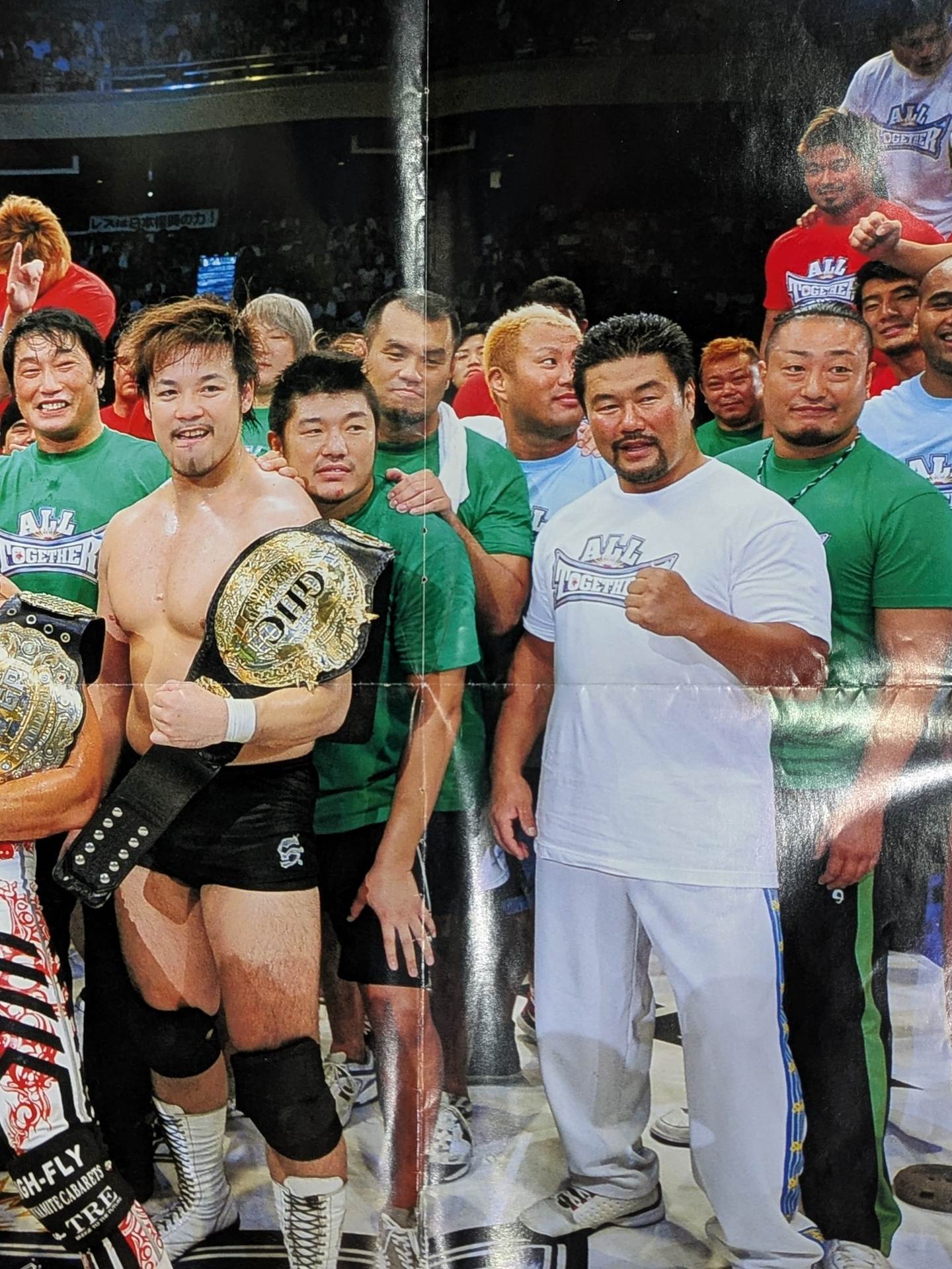 棚橋弘至＆諏訪魔＆潮崎豪 雑誌付録ポスター