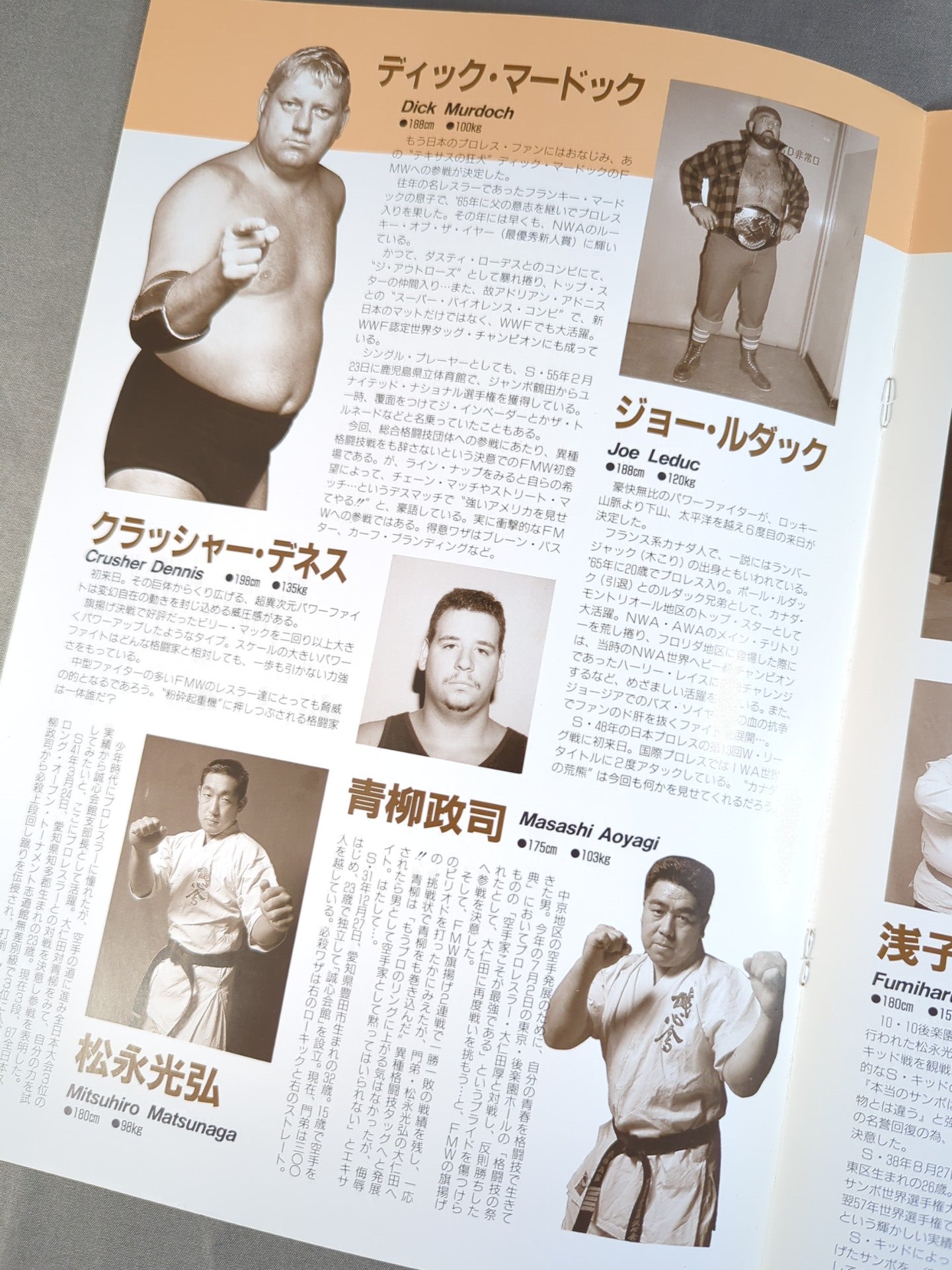 ★創刊号★ FMW / HEADLINE OFFICIAL PROGRAM No.1