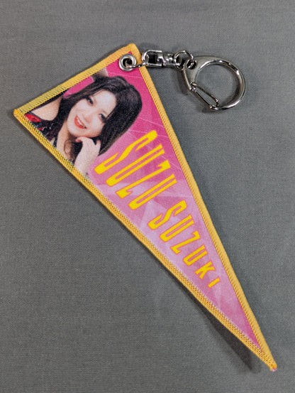 Suzu Suzuki  Random Pennant Style Keychain