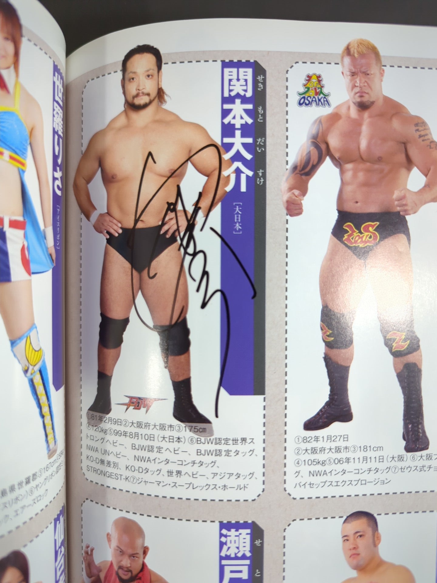 【35名直筆サイン入り】週刊プロレス別冊108「2014 保存版プロレスラー全身写真名鑑」