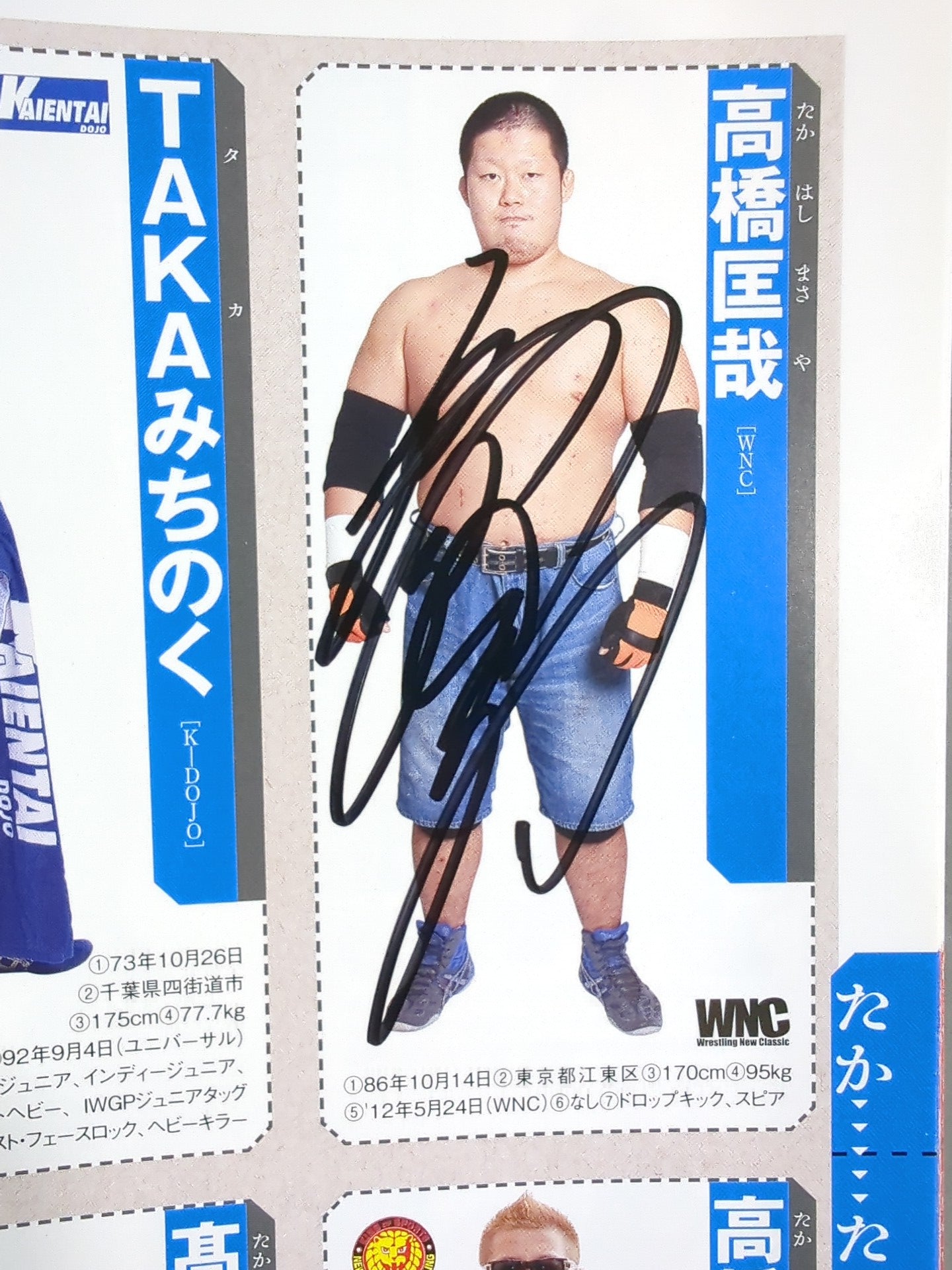 【35名直筆サイン入り】週刊プロレス別冊108「2014 保存版プロレスラー全身写真名鑑」