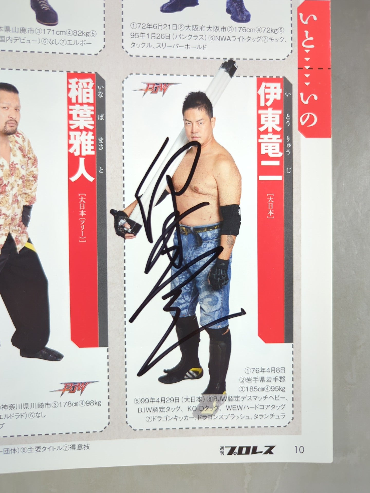 35名直筆サイン入り】週刊プロレス別冊108「2014 保存版プロレスラー
