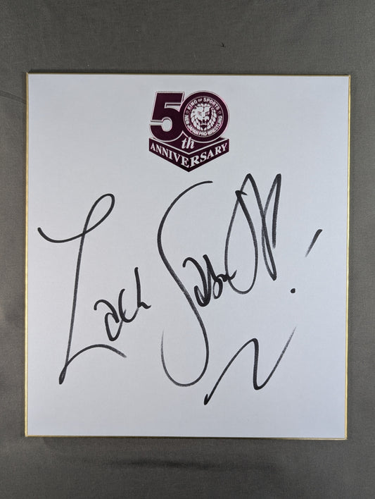 ザック・セイバーJr.(新日本プロレス50周年記念色紙)