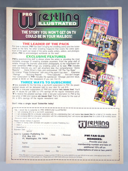 Wrestling Classics Summer 1993 issue