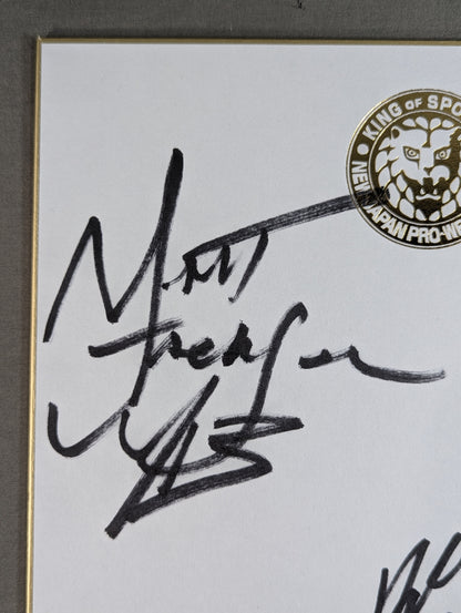 ヤング・バックス(マット&ニック・ジャクソン)&アダム・コール(ライオンマーク色紙)