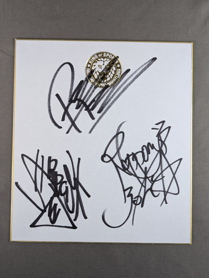 ★ROPPONG 3K★ ロッキー・ロメロ＆YOH＆SHO(ライオンマーク色紙)