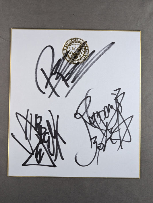 ★ROPPONG 3K★ ロッキー・ロメロ＆YOH＆SHO(ライオンマーク色紙)