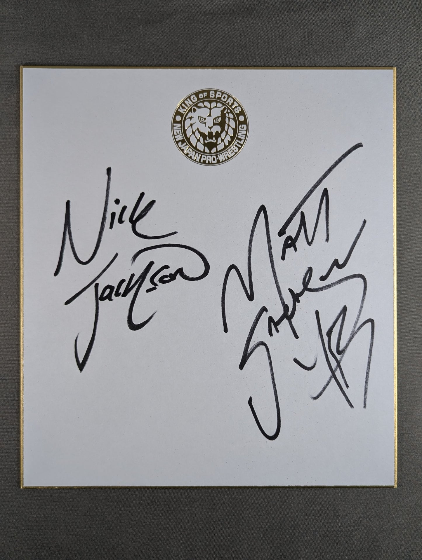 ★ヤング・バックス★ マット・ジャクソン＆ニック・ジャクソ(ライオンマーク色紙)