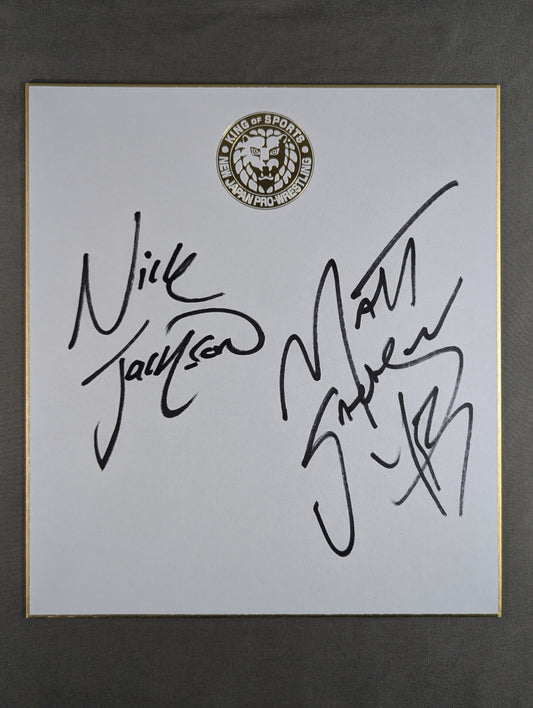 ★ヤング・バックス★ マット・ジャクソン＆ニック・ジャクソ(ライオンマーク色紙)