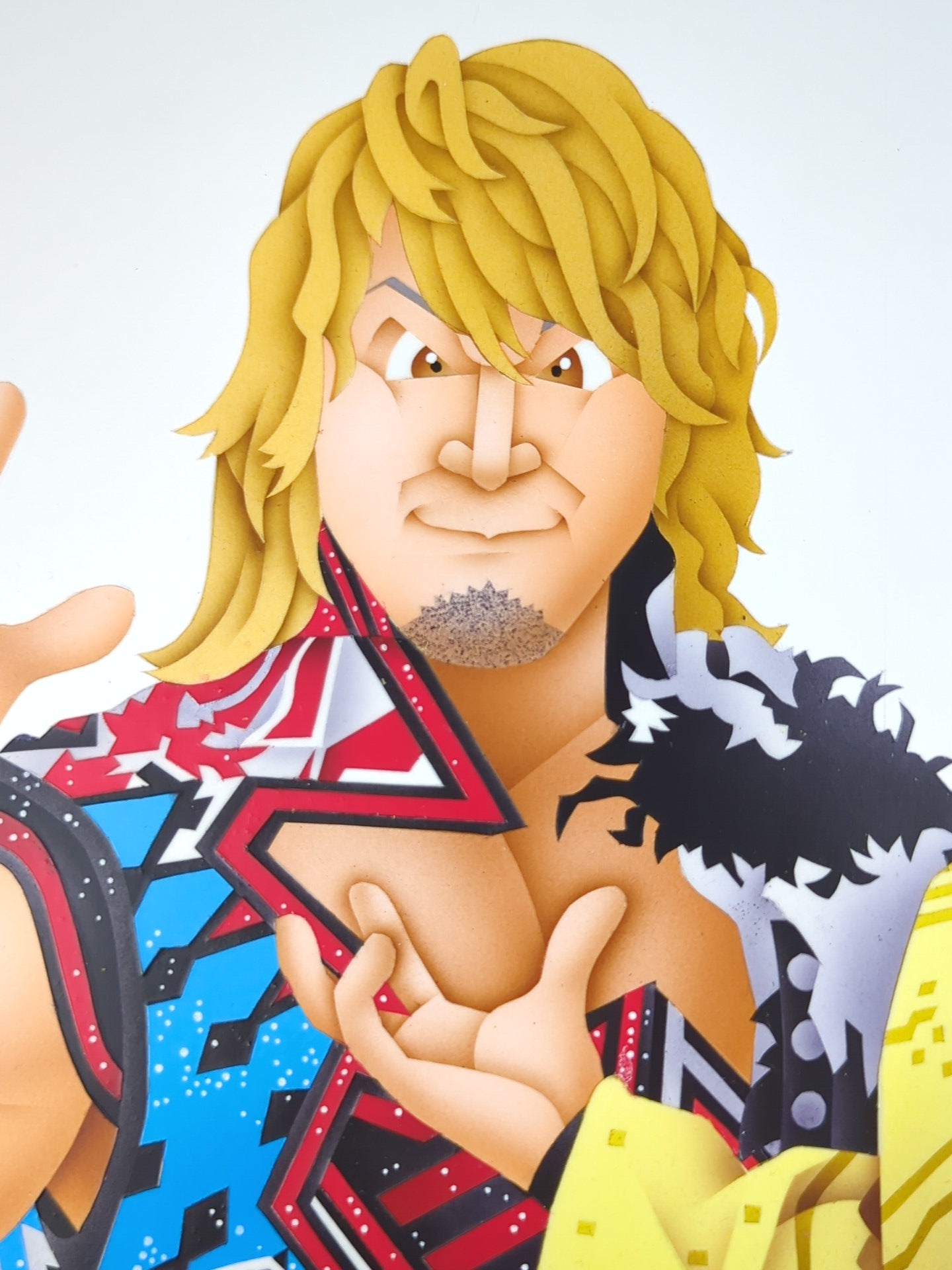 ☆坂井永年氏 原画作品☆「新日本プロレス黄金カード」棚橋弘至vs