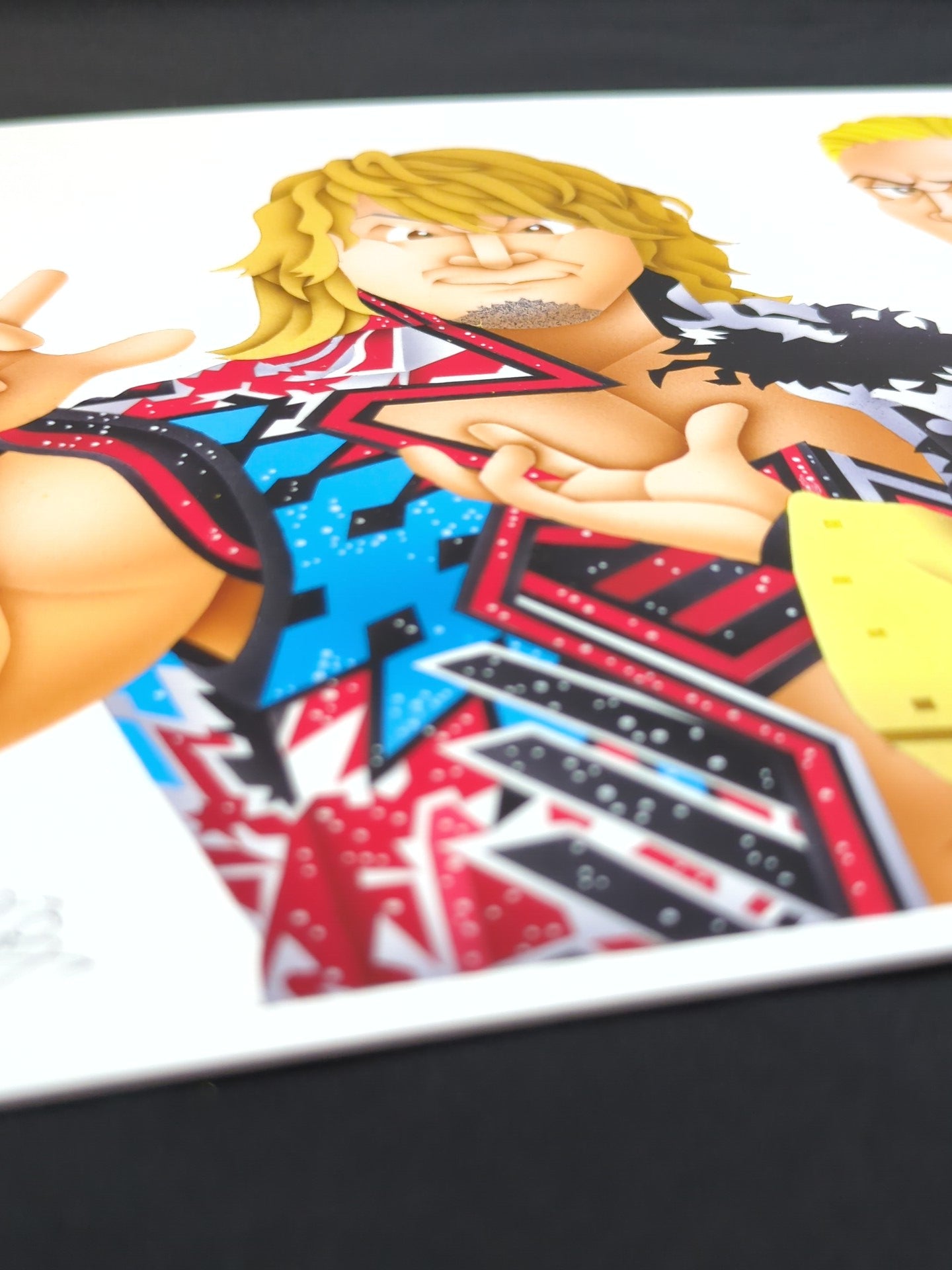 ☆坂井永年氏 原画作品☆「新日本プロレス黄金カード」棚橋弘至vs