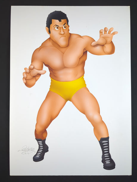 ★坂井永年氏 原画作品★「燃える闘魂」アントニオ猪木