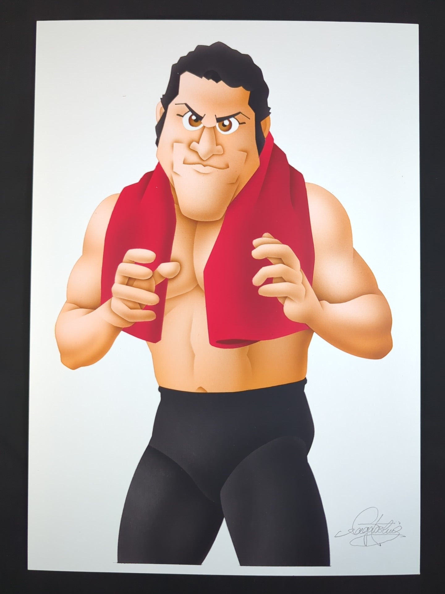 ★ Nagatoshi Sakai Original work ★ "Burning Fighting Spirit" Antonio Inoki 