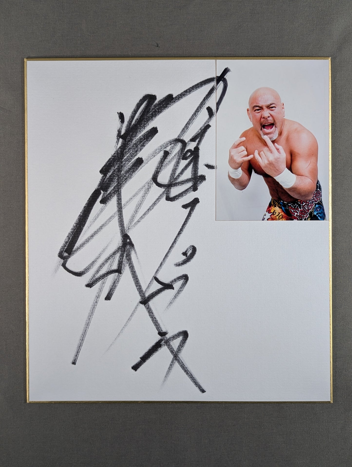 武藤敬司(ブロマイド貼付)