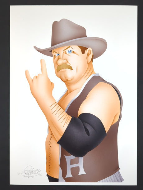 ★坂井永年氏 原画作品★「不沈艦」スタン・ハンセン