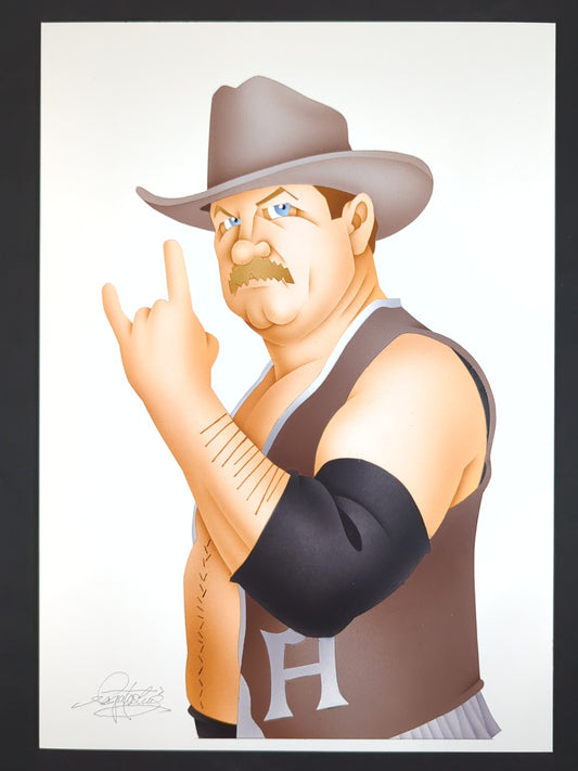 ★坂井永年氏 原画作品★「不沈艦」スタン・ハンセン