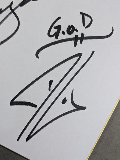 ★ Guerrillas of Destiny★ Tama Tonga & Tanga Loa (Lion Mark Shikishi ( Autograph board ) )