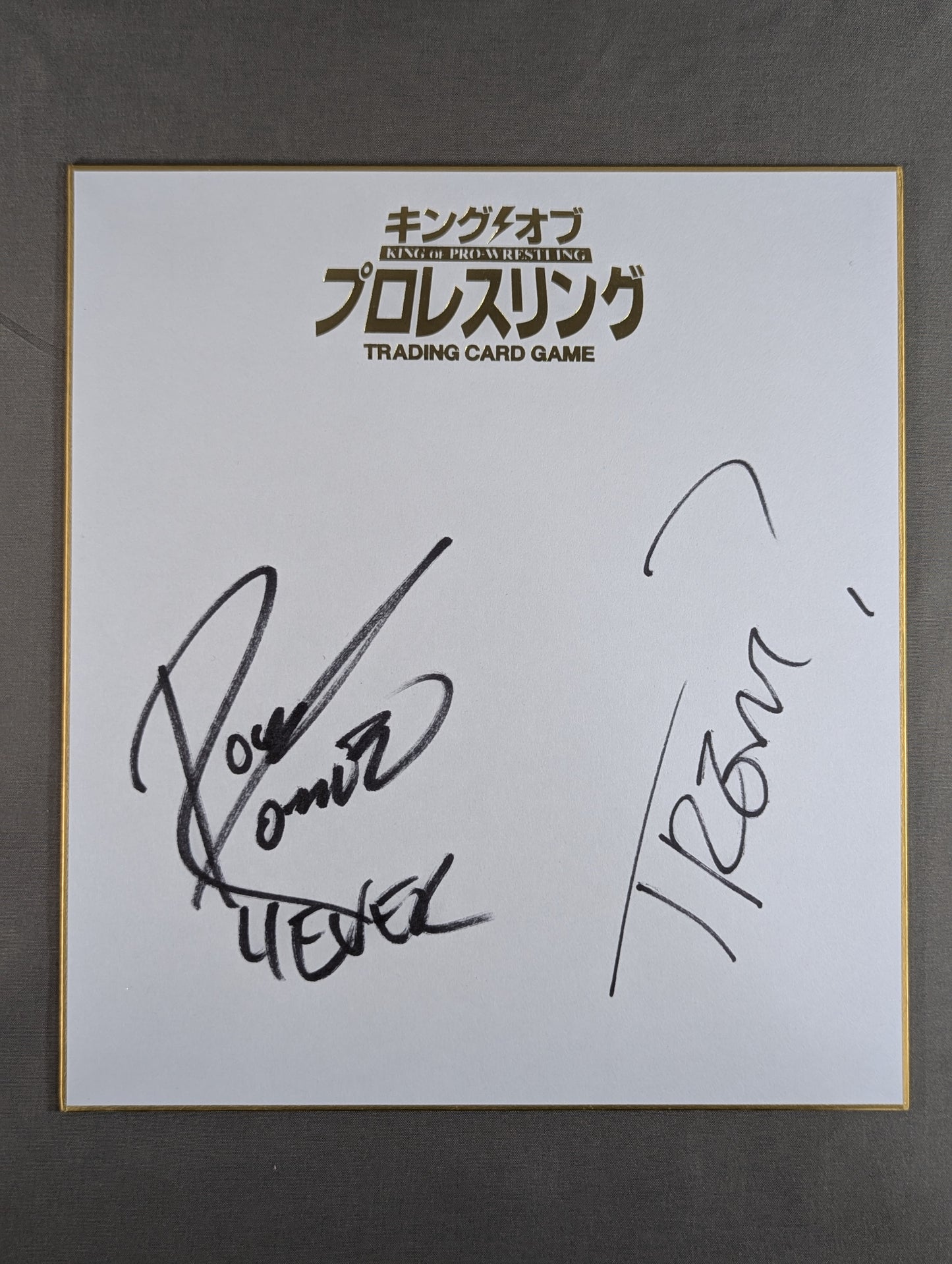 ★ Roppongi Weiss ★ Rocky Romero & Valletta (King of Pro-wrestling only) Shikishi ( Autograph board ) )
