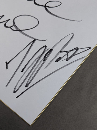 Francisco Akira & TJP (New Japan Pro Wrestling  50th Anniversary) Shikishi ( Autograph board ) )